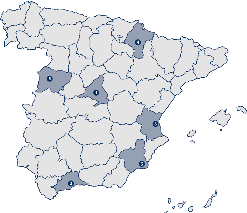 mapa parroquias dehonianos